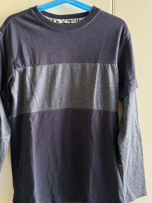 Μακρυμάνικη μπλούζα AMPLIFY αφόρετη, μέγεθος Small για αγόρια 8 ετών, γκρι και μπλε