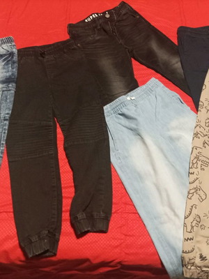 Jeans for boys 10 years pack of 6 like new with Zara sleeveless jacket gift