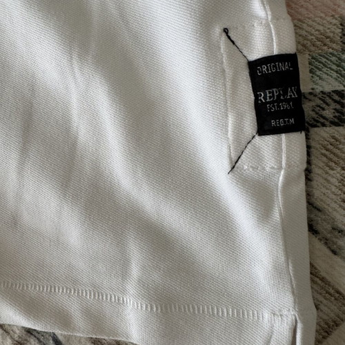 Replay short sleeve shirt XXL like new, white, slim fit