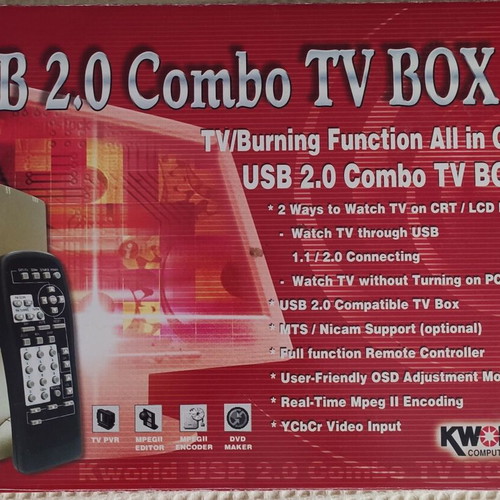 Combo TV Box USB 2.0 like new