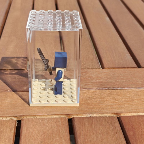Minecraft LEGO minifigure in display box