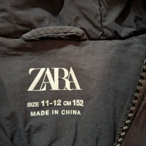 Zara jacket for boys 11-12 years like new, black and gray