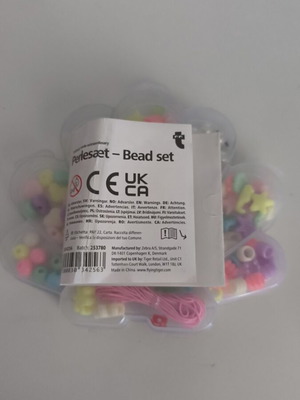 Bead set with string for bracelet making, new