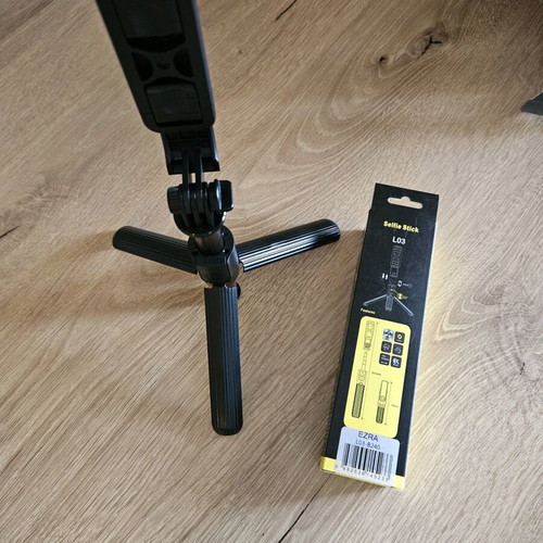 Selfie Stick with Tripod and Bluetooth Remote with Rotation Capability new