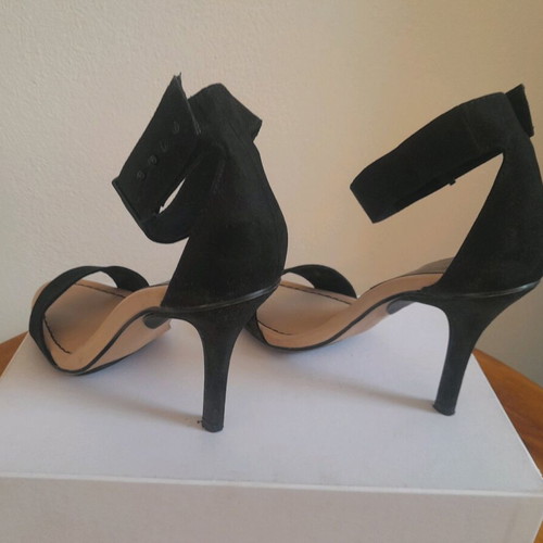 Pull n Bear black suede sandals size 37 used