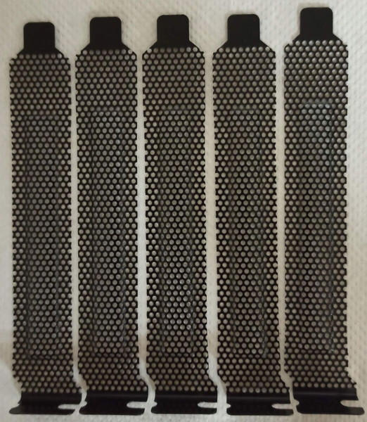 Λαμάκια μεταλλικά καλύμματα (PCI slot cover) φίλτρο σκόνης για PC case