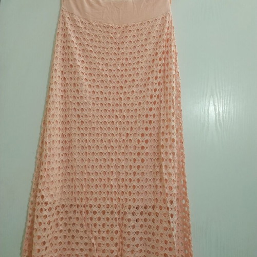 Long summer skirt like new, elastic, layered design