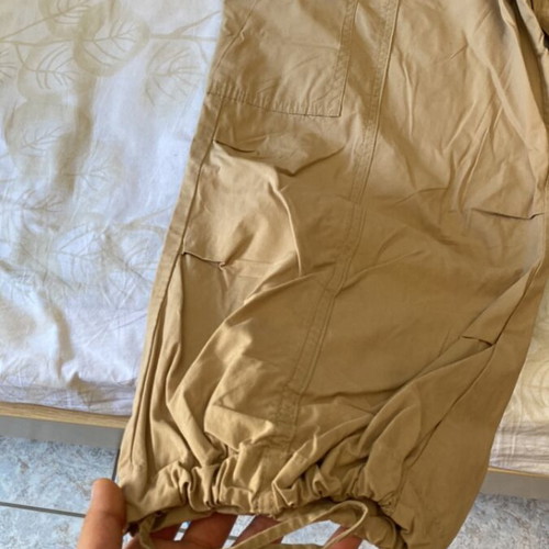 Cargo pants beige like new, breathable fabric, sizes XL and XXL