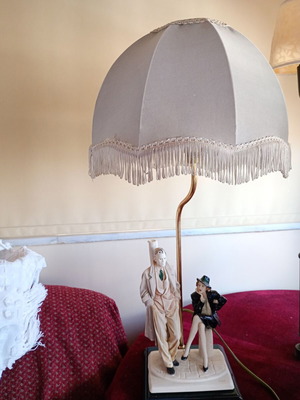 Table lamp used, height 65 cm