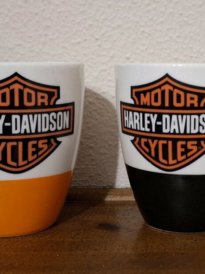 Harley-Davidson O’Java ceramic mug set of 2 new