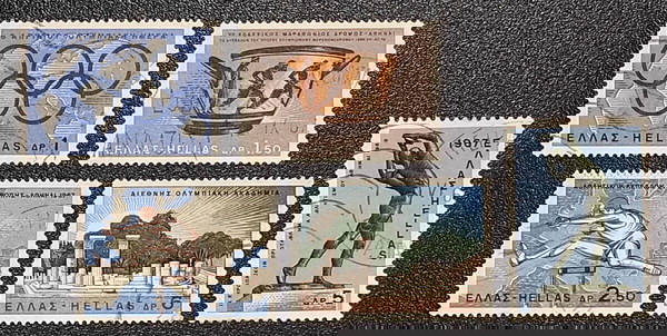 1967 ΕΚΔΟΣΗ ΓΙΑ ΤΙΣ ΑΘΛΗΤΙΚΕΣ ΕΚΔΗΛΩΣΕΙΣ 1967 - ΣΕΙΡΑ ΣΦΡΑΓΙΣΜΕΝΩΝ ΓΡΑΜΜΑΤΟΣΗΜΩΝ