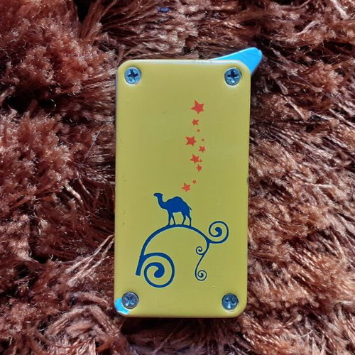 Camel gas lighter used, full metal, functional