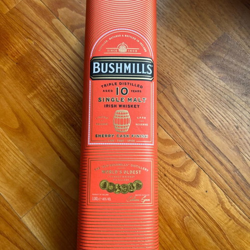 Bushmills empty packaging 1lt like new