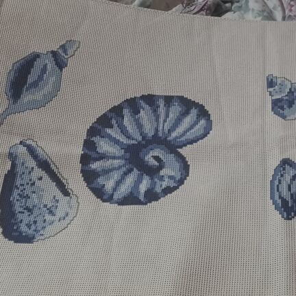 Unstitched Embroidery Seashells