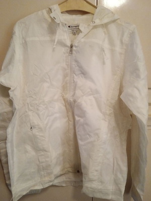 Champion waterproof jacket white size XL new