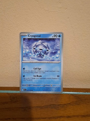 Pokemon Card Cryogonal new