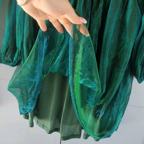 Green metallic mini dress Shein new, -  10,00 - Vendora.cy