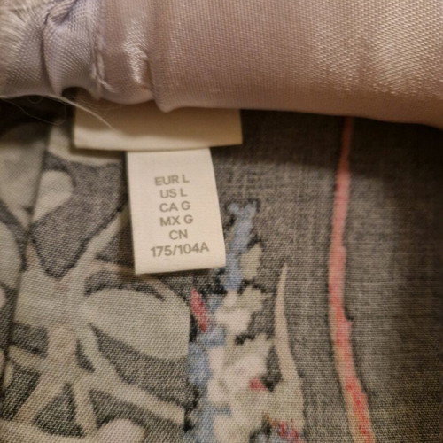 H&M semi-closed floral dress with belt L like new