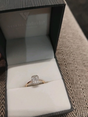 Venetia Vildiridis δαχτυλίδι καινούργιο, χρυσός 18κ, διαμάντια 0.22 cts, no 52