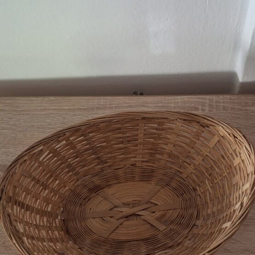 Handmade wicker basket for storage and decoration