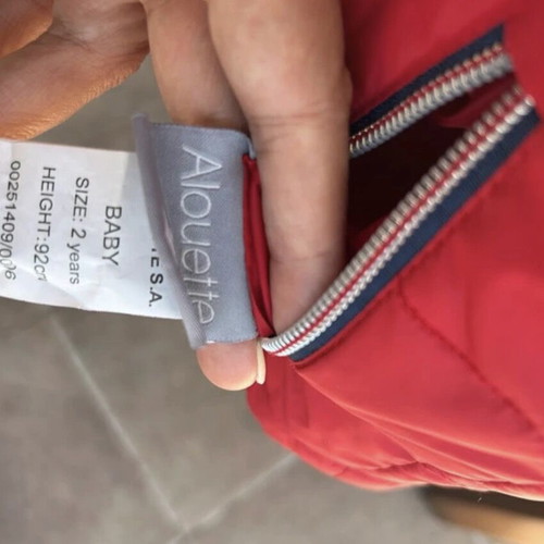 Alouette Reversible Vest Like New For 2-Year-Olds Red And Blue
