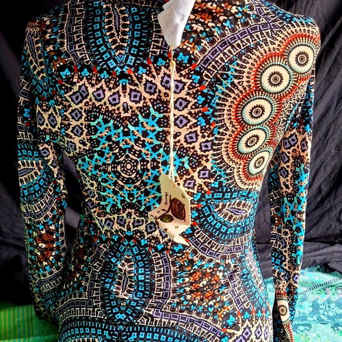 Love and Peace blouse new, size 36, multicolor, long sleeve