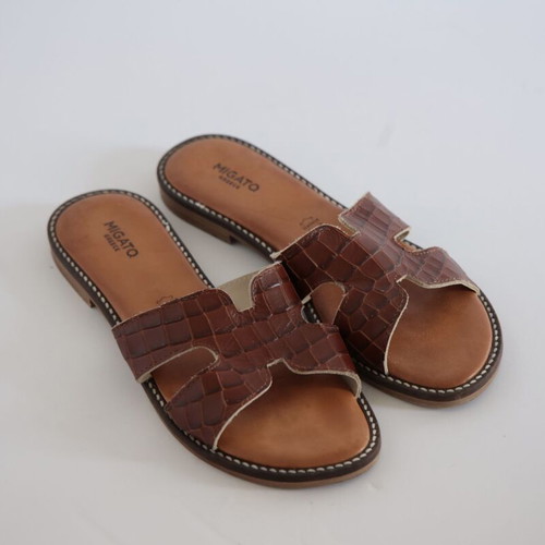 Migato sandals size 39, brown