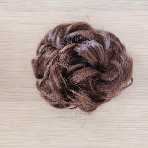 Chignon bun hairpiece light brown with warm undertones like new