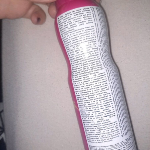 Tango body deodorant spray used with substantial content