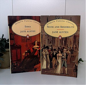 "Emma" and "Sense and Sensibility" by Jane Austen (Set of 2 Books)