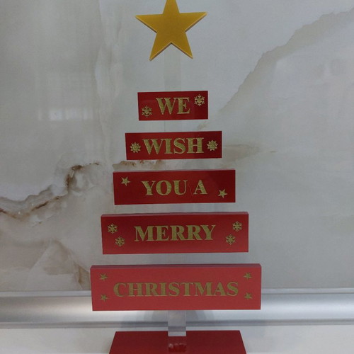 Decorative handmade Christmas tree from plexiglas new
