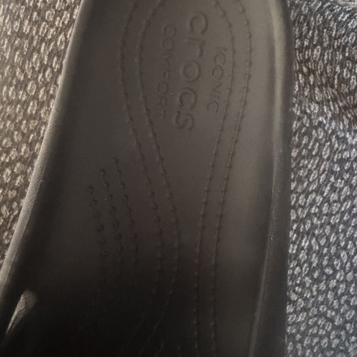 Crocs ladies flipflops black size W11 used
