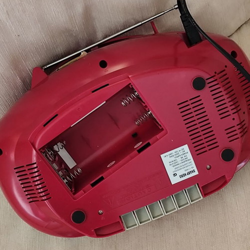 Sharp Hero KE-11900 portable boombox red, like new