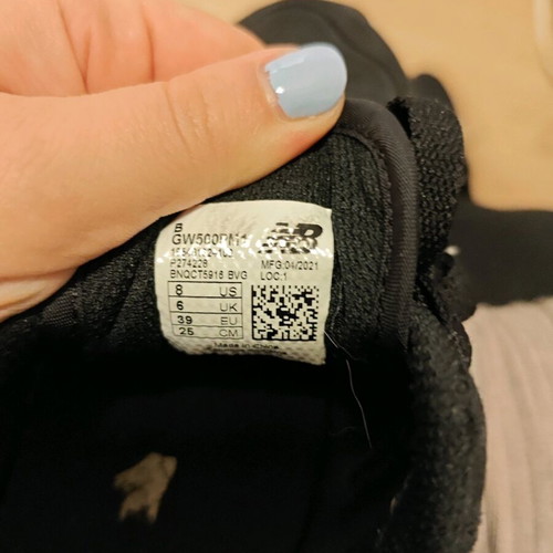 New Balance sneakers like new, black, size 39