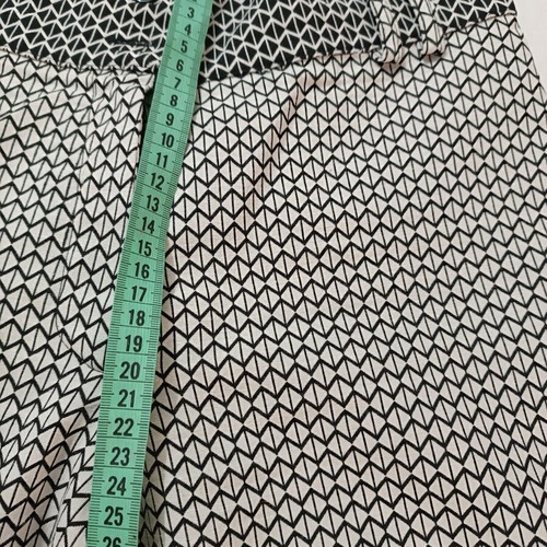 Lucifair geometric straight fit pants white-black size 44 S/M like new