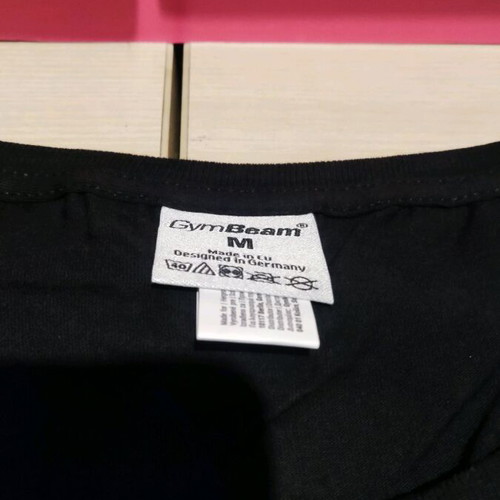 Gymbeam women's basic t-shirt Medium new, black
