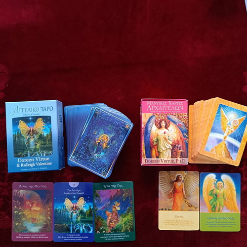Angel Tarot and Archangel Oracle Cards set like new