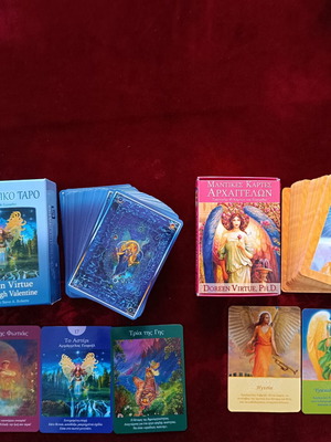 Angel Tarot and Archangel Oracle Cards set like new