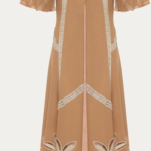 Nidodileda dress medium new with tags beige brown