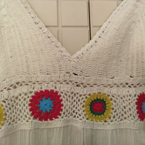 White Calzedonia dress S new with crochet bust