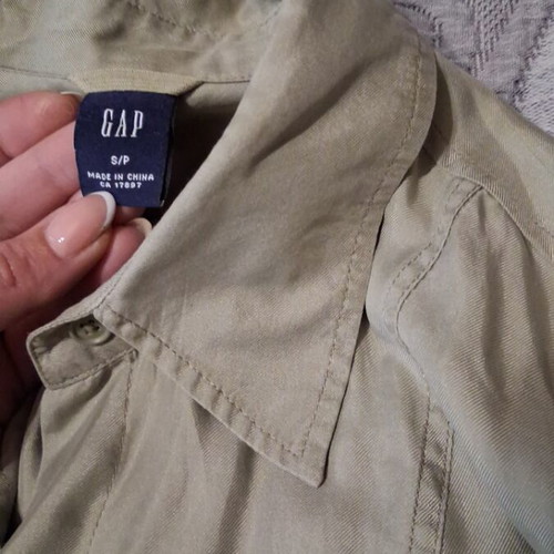 Silk shirt Gap like new, green, size M