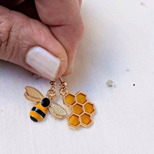 Melissoula earrings new, gold-plated stainless steel
