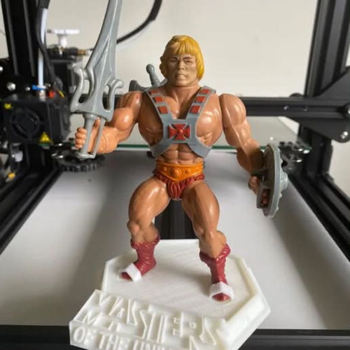 He-Man vintage figure stand new
