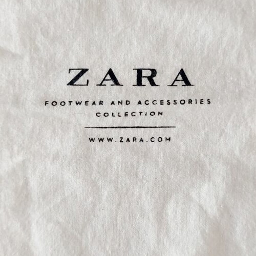 Zara fabric dust bag like new for footwear and accessories