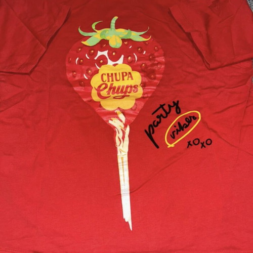Chupa Chups Zara women's T-shirt like new, red, size S