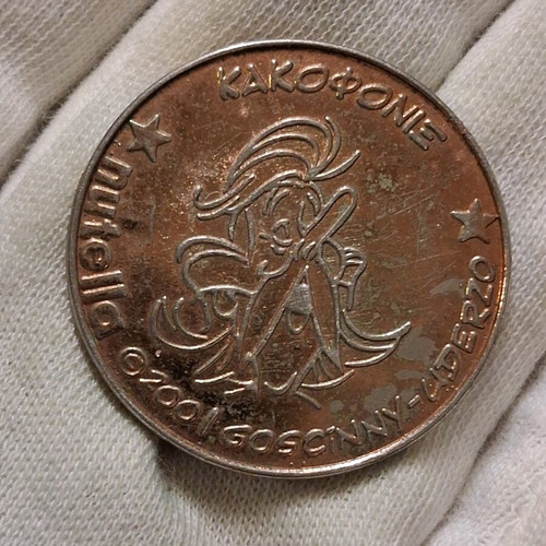 Kakofonix Sesterzio Nutella coin used, Asterix character