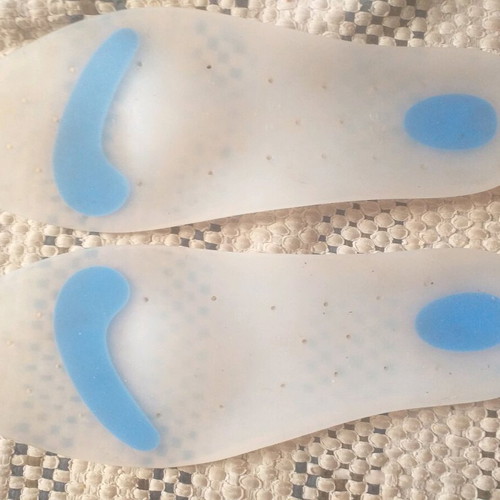 Anatomical silicone shoe insoles new, size 47