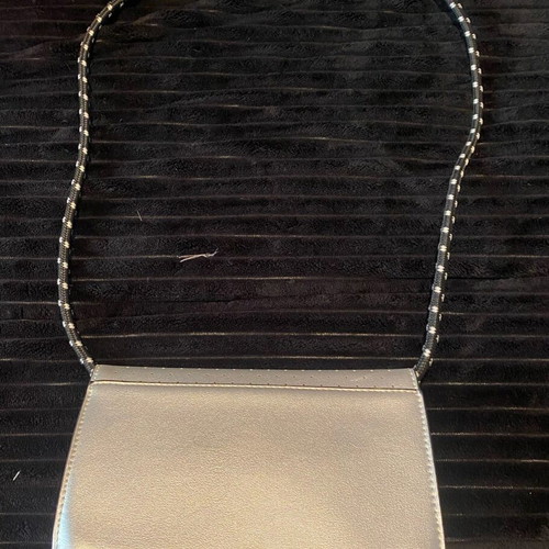 Maria Mare silver crossbody bag like new with cord strap