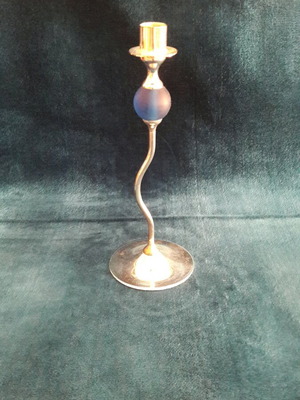 Silver-plated candlestick like new without damage