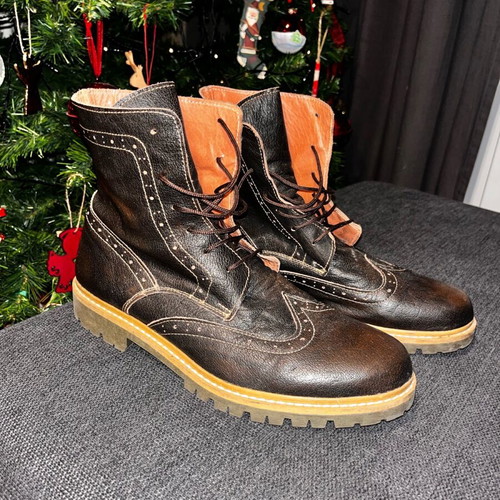 Men's boots like new brown, size 44.5-45